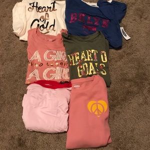 old navy girls shirt bundle!